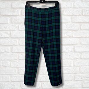 Old Navy Blue and Green Plaid Pull-On Straight Leg Pants (size 4)